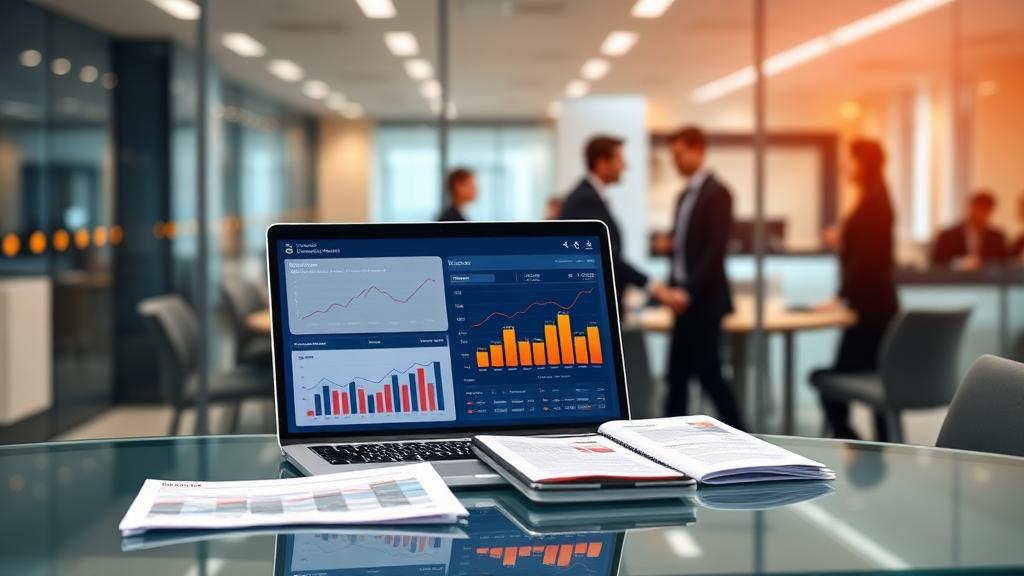 Business dashboard showing rising operational cost trends and customer support metrics